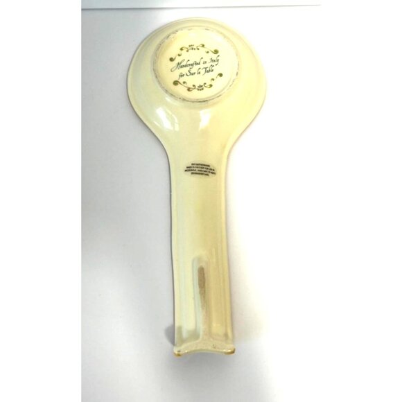 Sur La Table Spoon Rest Hand Painted Dishes Rustica Italy Earthenware Retired - Picture 6 of 8